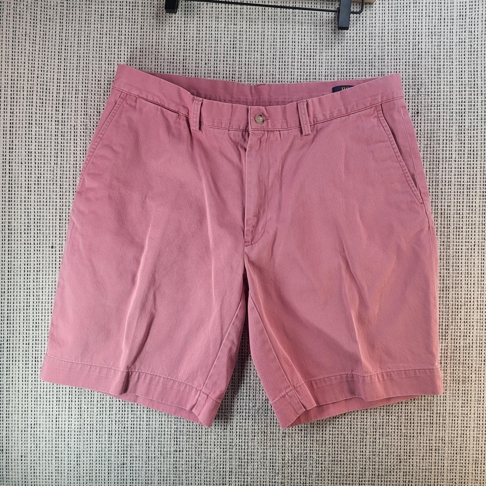 Polo Ralph Lauren Shorts Mens 35 Pink Classic Fit 9‎ Inch Chino Cotton Casual
